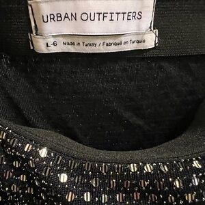 Urban outfitters black sequin midi skirt